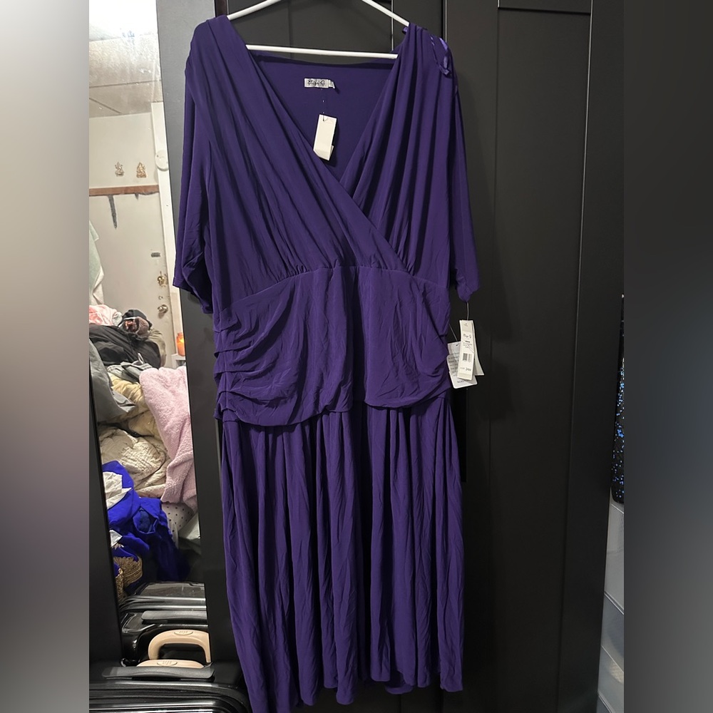 Eliza J Deep Purple Maxi Dress